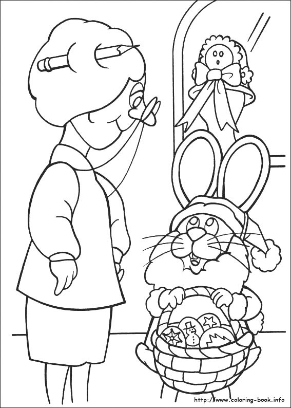 Peter Cottontail coloring picture